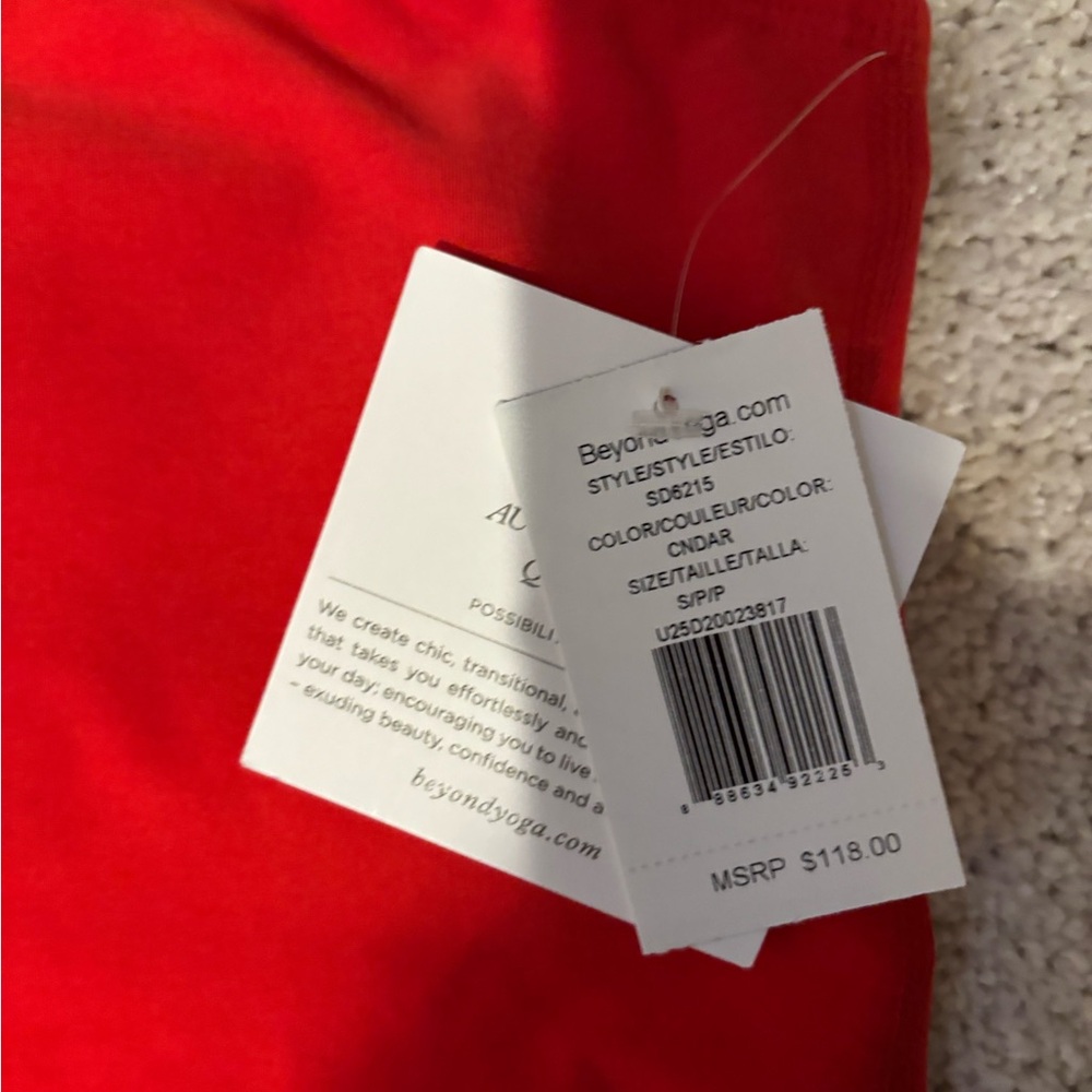 Beyond Yoga Red Strapless Dress - Picture 2 of 4